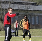 Fotbollsträning på Karlberg 2007-04-05